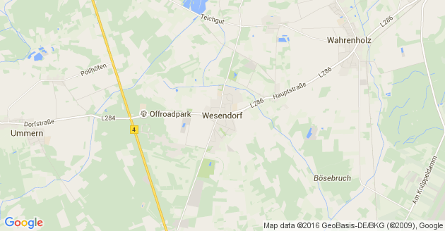 Karte Wesendorf Kreis Gifhorn