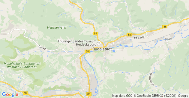 Karte Rudolstadt
