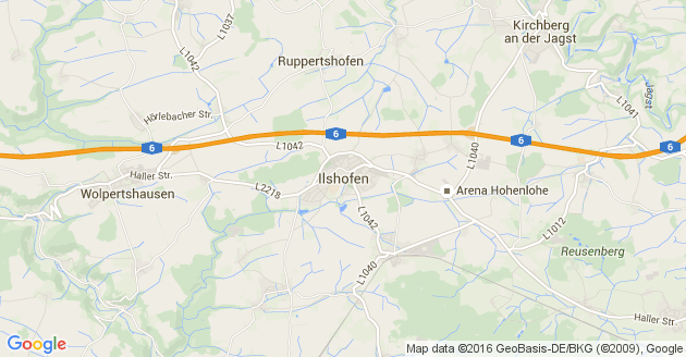 Karte Ilshofen               