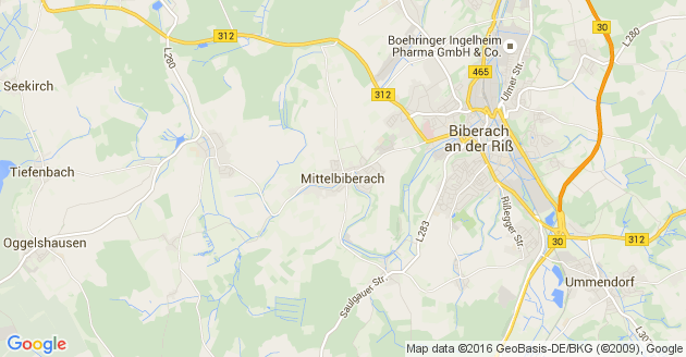 Karte Mittelbiberach