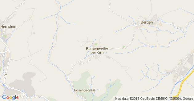 Karte Berschweiler bei Kirn