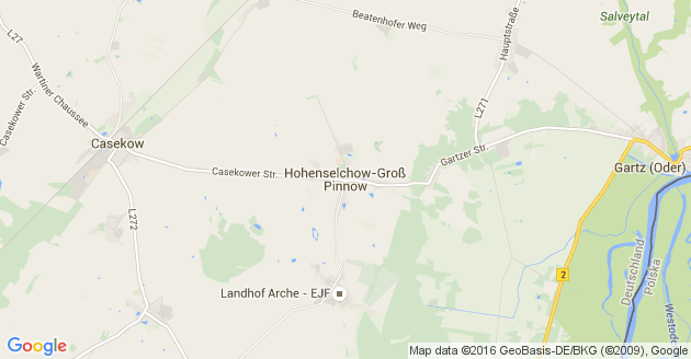 Karte Hohenselchow Groß Pinnow