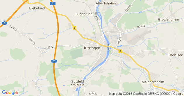 Karte Kitzingen