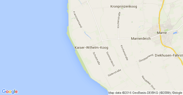 Karte Kaiser Wilhelm Koog