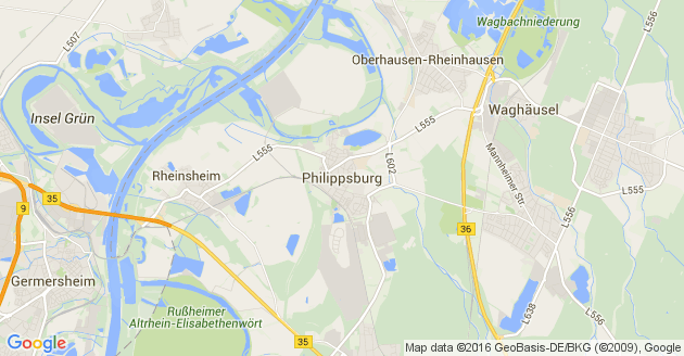 Karte Philippsburg
