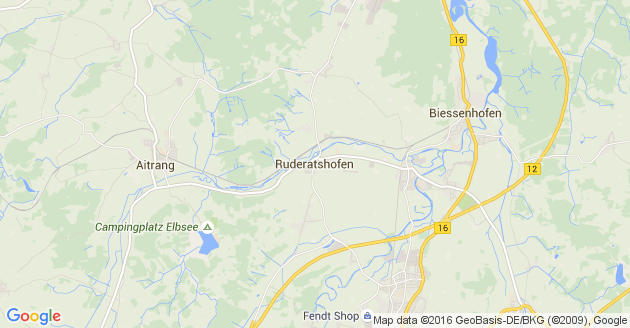 Karte Ruderatshofen