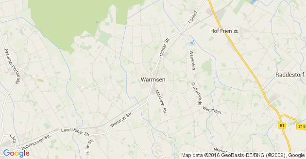 Karte Warmsen