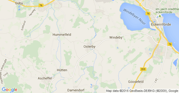 Karte Osterby bei Eckernförde