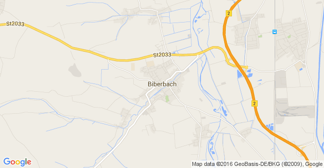 Karte Biberbach