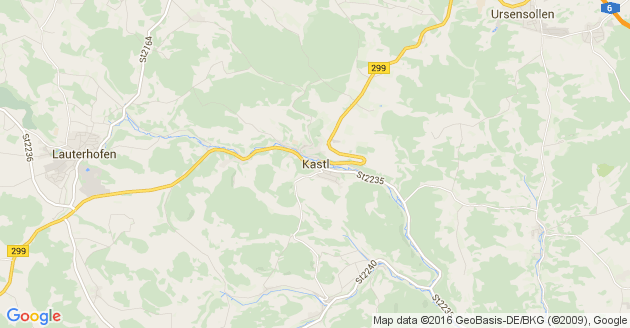 Karte Kastl bei Amberg