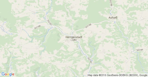 Karte Heiligenstadt in Oberfranken