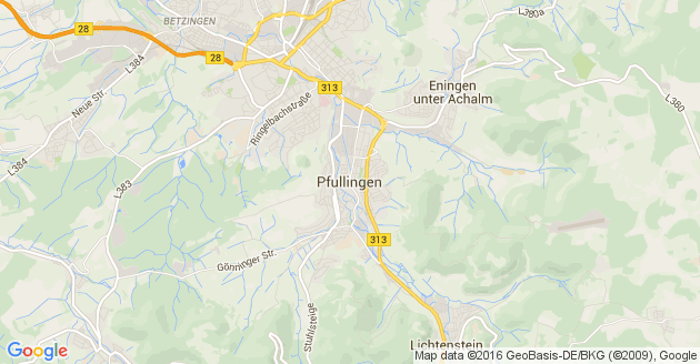 Karte Pfullingen
