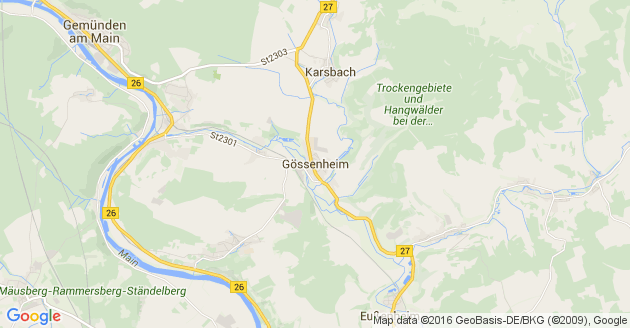 Karte Gössenheim