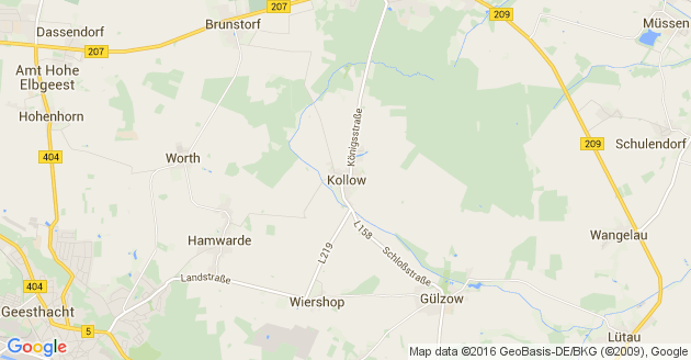 Karte Kollow Kreis Herzogtum Lauenburg