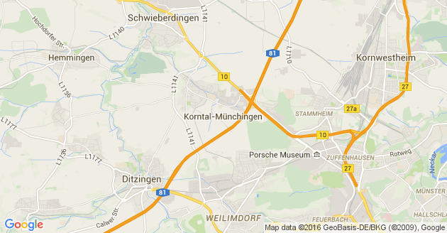 Karte Korntal Münchingen