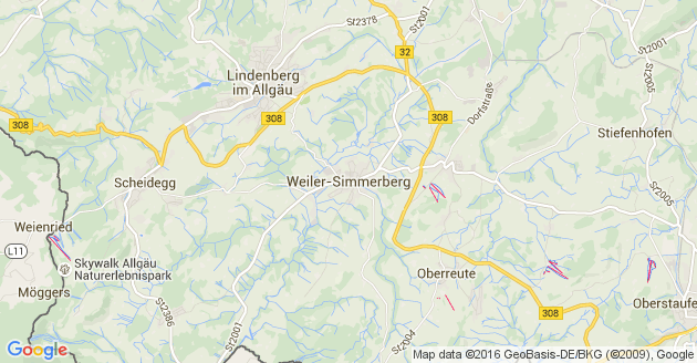 Karte Weiler Simmerberg