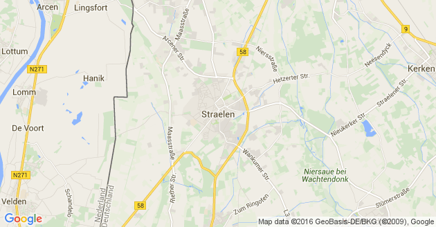 Karte Straelen