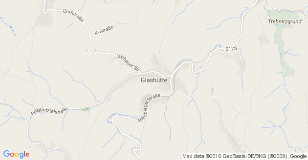 Karte Glashütte in Sachsen