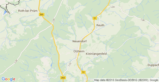 Karte Neuendorf in der Eifel