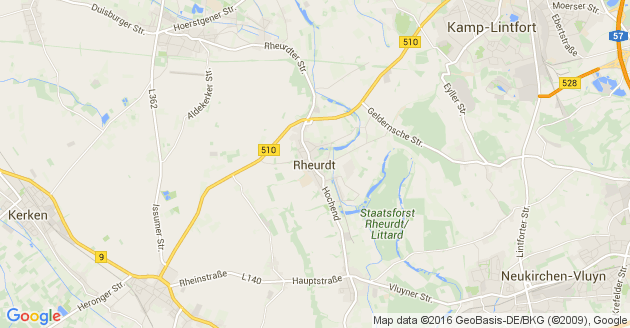 Karte Rheurdt