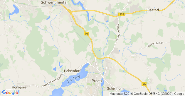 Karte Wahlstorf bei Preetz