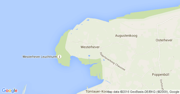 Karte Westerhever
