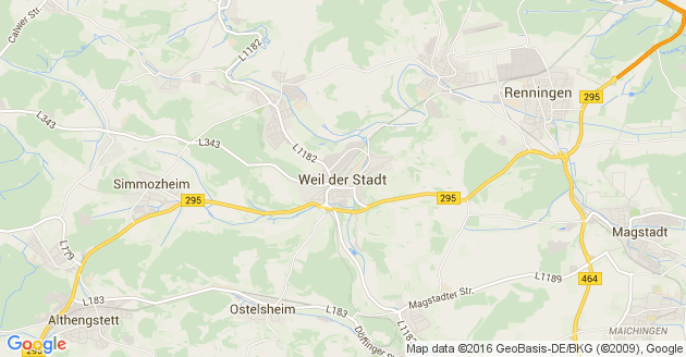 Karte Weil der Stadt