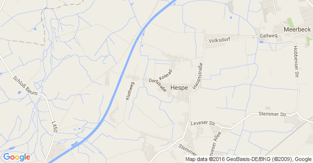 Karte Hespe bei Stadthagen