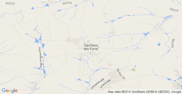 Karte Dentlein am Forst