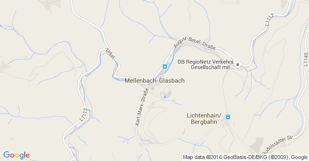 Karte Mellenbach Glasbach