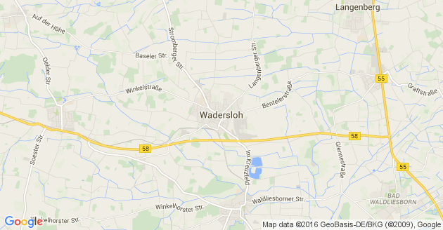 Karte Wadersloh