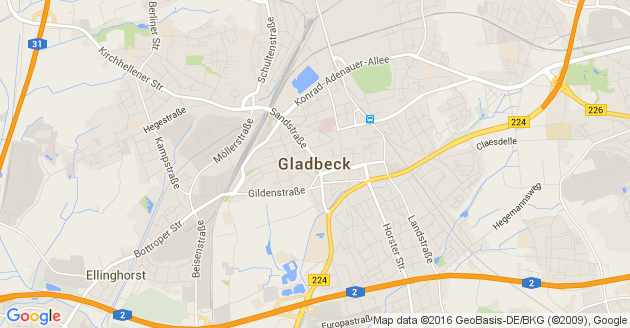 Karte Gladbeck