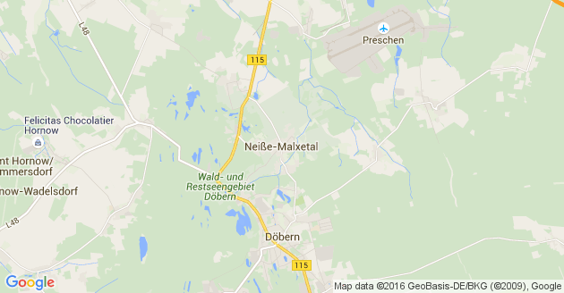 Karte Neiße Malxetal