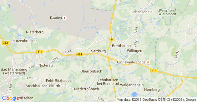 Karte Salzburg im Westerwald