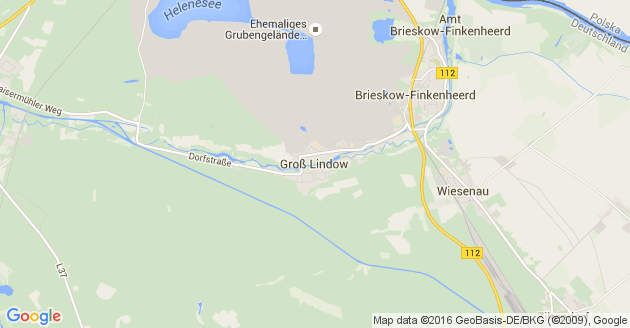 Karte Groß Lindow