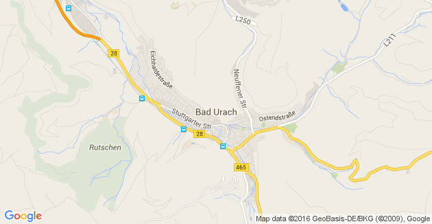 Karte Bad Urach