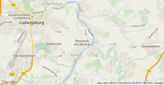 Karte Remseck am Neckar