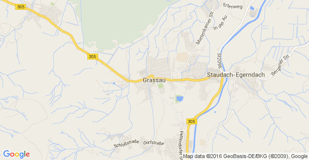 Karte Grassau Kreis Traunstein