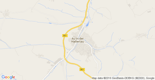 Karte Au in der Hallertau