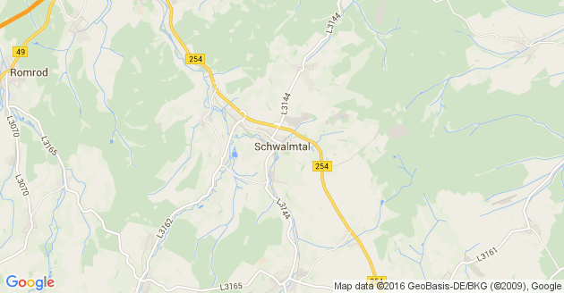 Karte Schwalmtal in Hessen