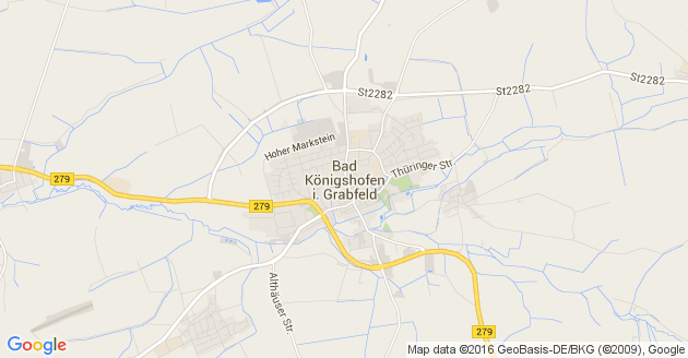 Karte Bad Königshofen im Grabfeld