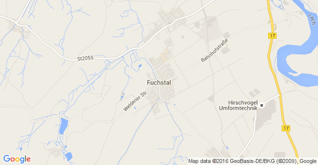 Karte Fuchstal