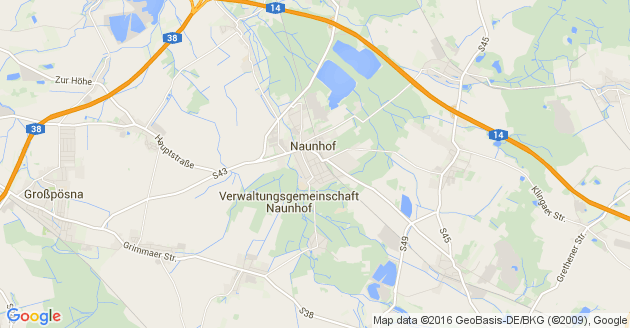 Karte Naunhof bei Grimma