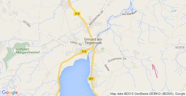 Karte Gmund am Tegernsee