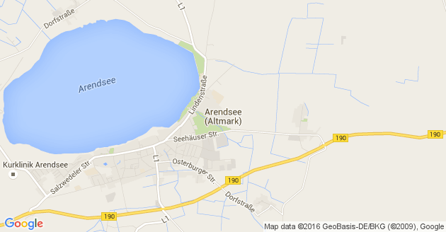 Karte Arendsee in der Altmark
