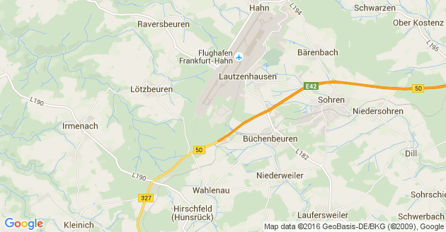 Karte Krummenau im Hunsrück