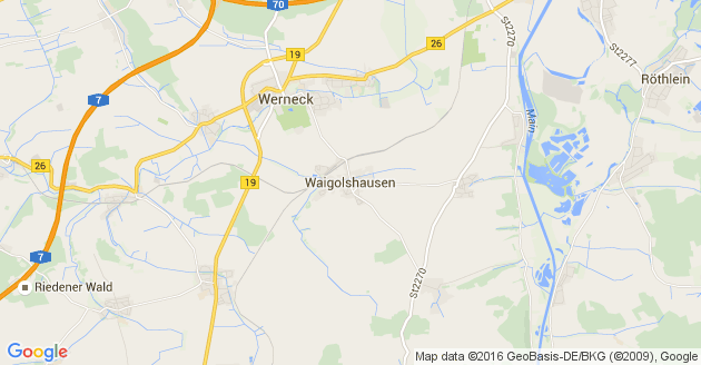 Karte Waigolshausen