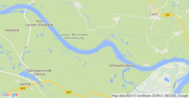 Karte Lenzen an der Elbe
