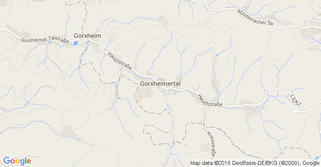 Karte Gorxheimertal