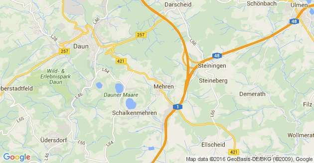 Karte Mehren Kreis Daun